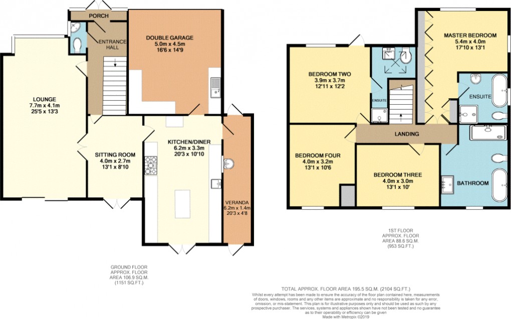 Floorplan for Bloxwich, Walsall, West Midlands