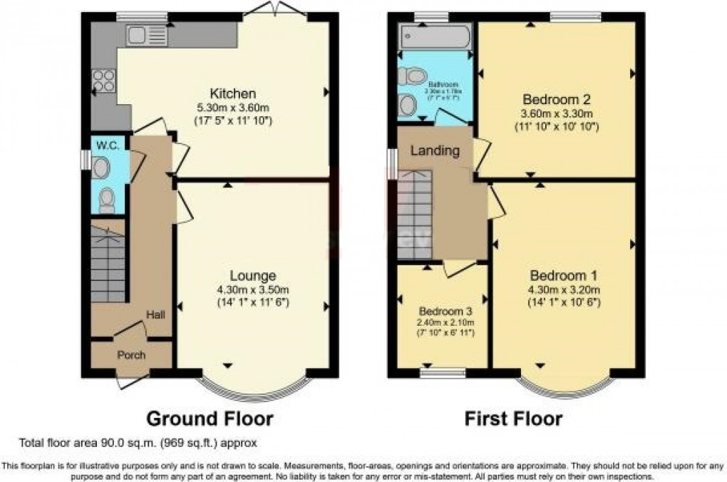 Floorplan for Rushall, Walsall, West Midlands