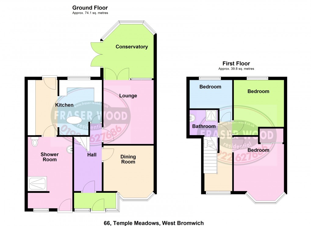 Floorplan for Temple Meadows Road, West Bromwich, West Midlands