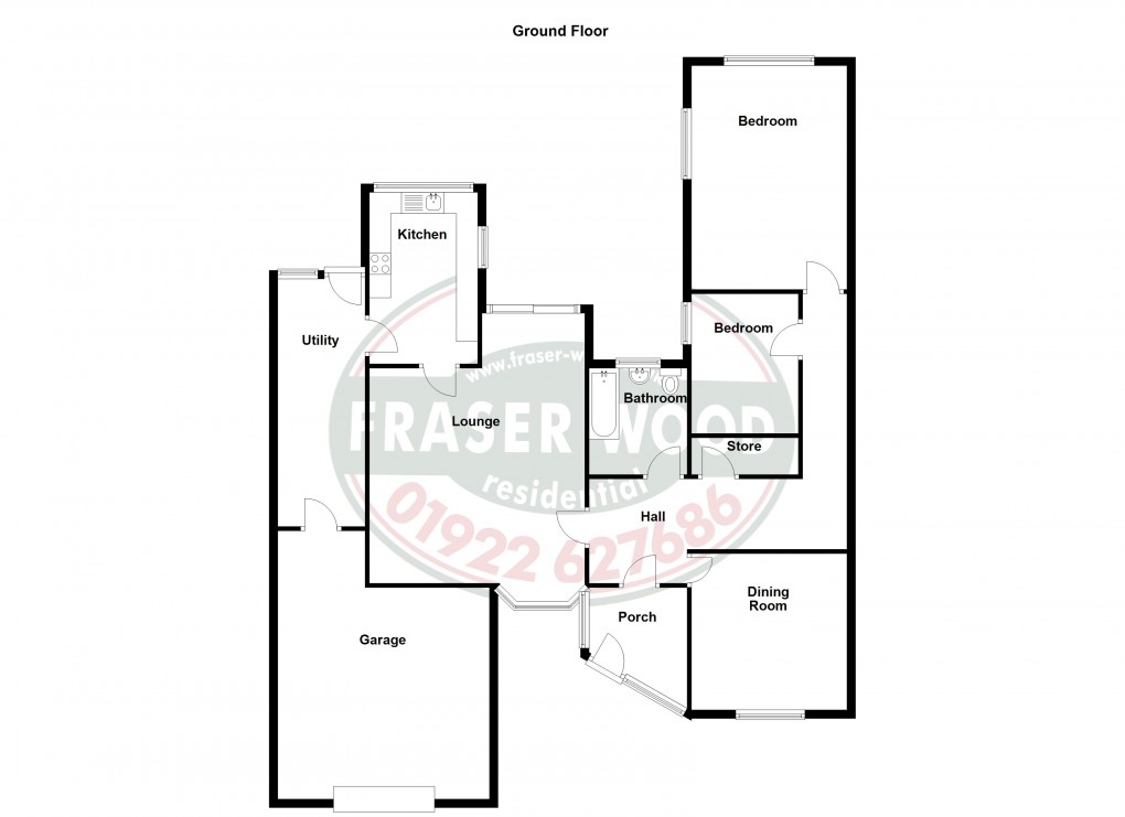 Floorplan for Aldridge, Walsall, West Midlands