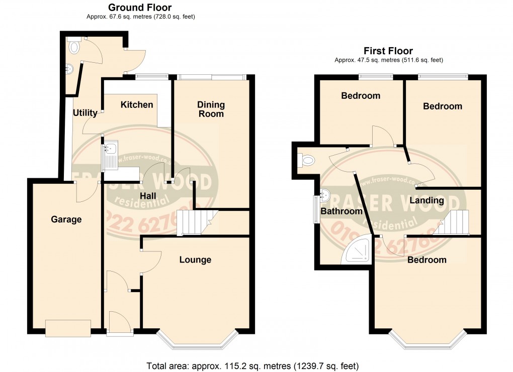 Floorplan for Blackwood Road, Sutton Coldfield, West Midlands