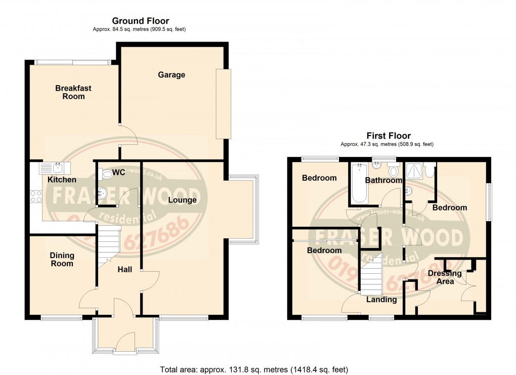 Floorplan for Cricket Close, Walsall, West Midlands