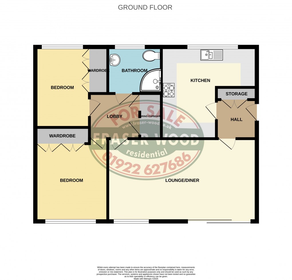 Floorplan for Jesson Close, Walsall, West Midlands