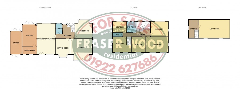Floorplan for Bloxwich, Walsall, West Midlands