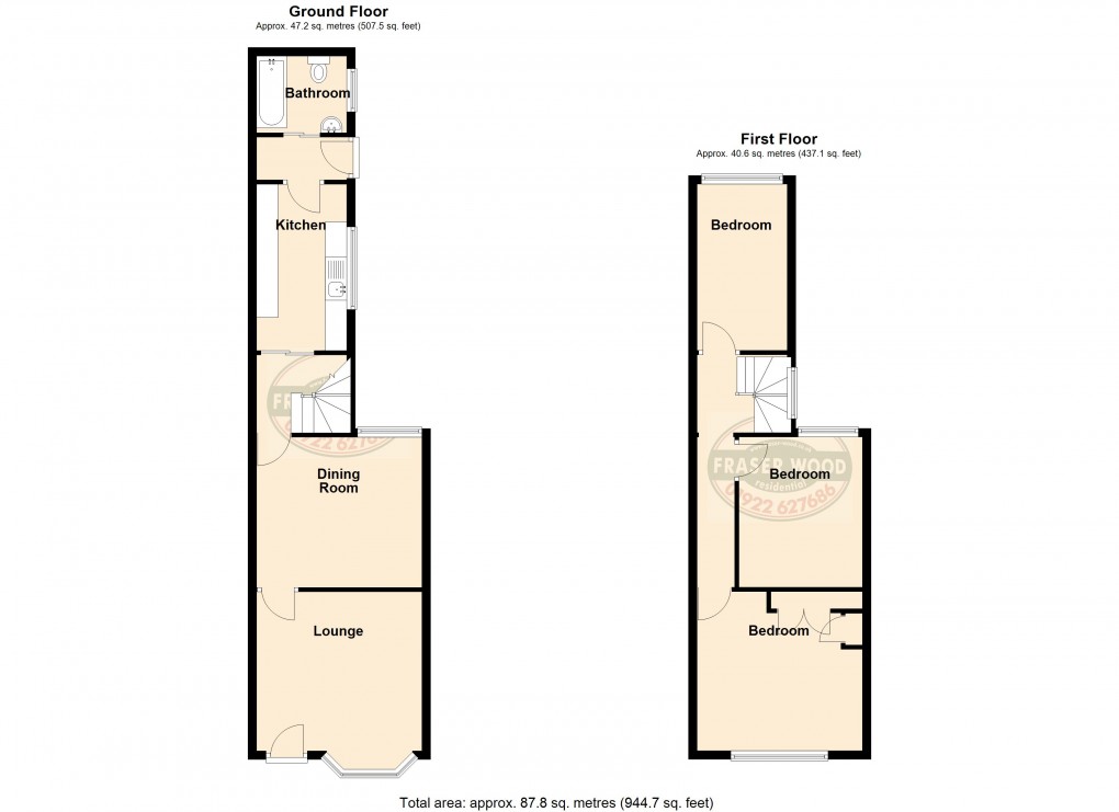 Floorplan for Pleck, Walsall, West Midlands