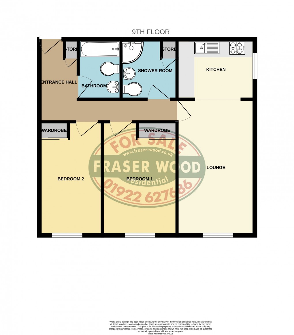 Floorplan for Gomer Street, Willenhall, West Midlands