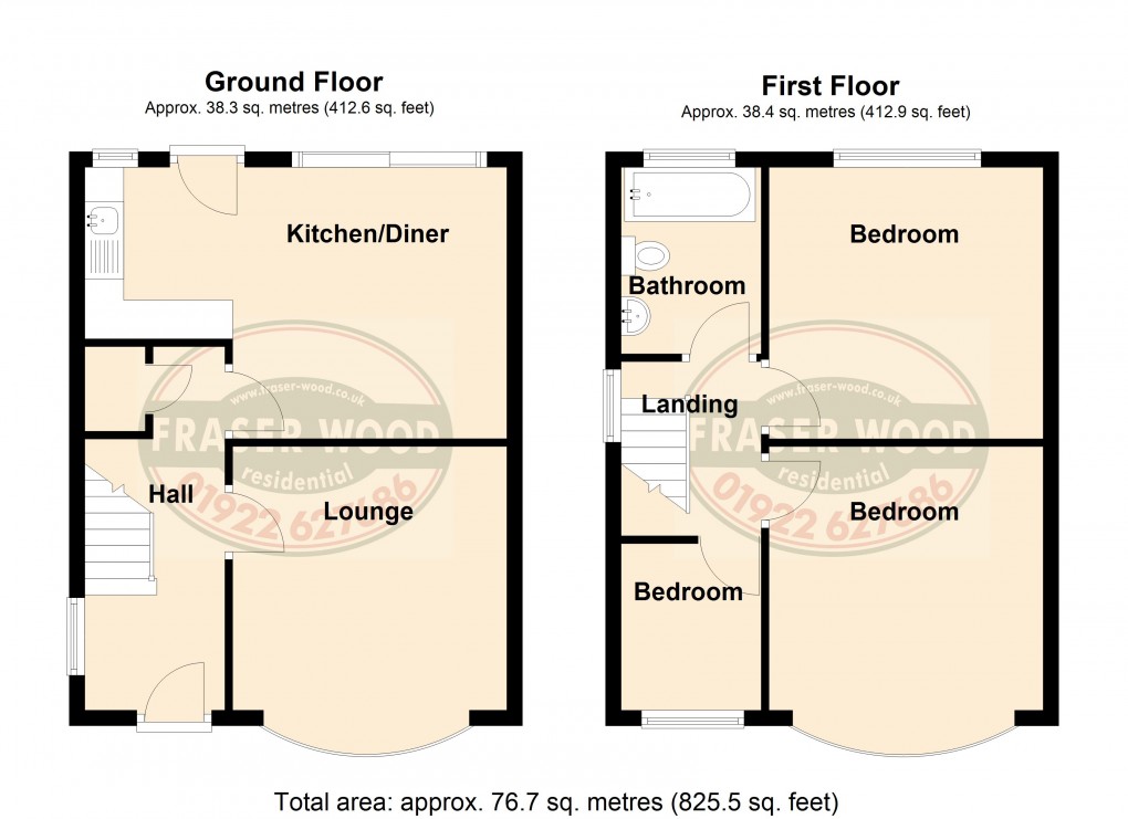Floorplan for Great Barr, Birmingham, West Midlands