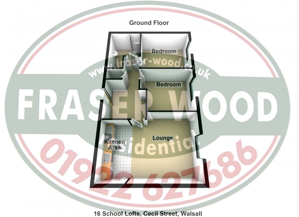 Floorplan for Cecil Street, Walsall, West Midlands