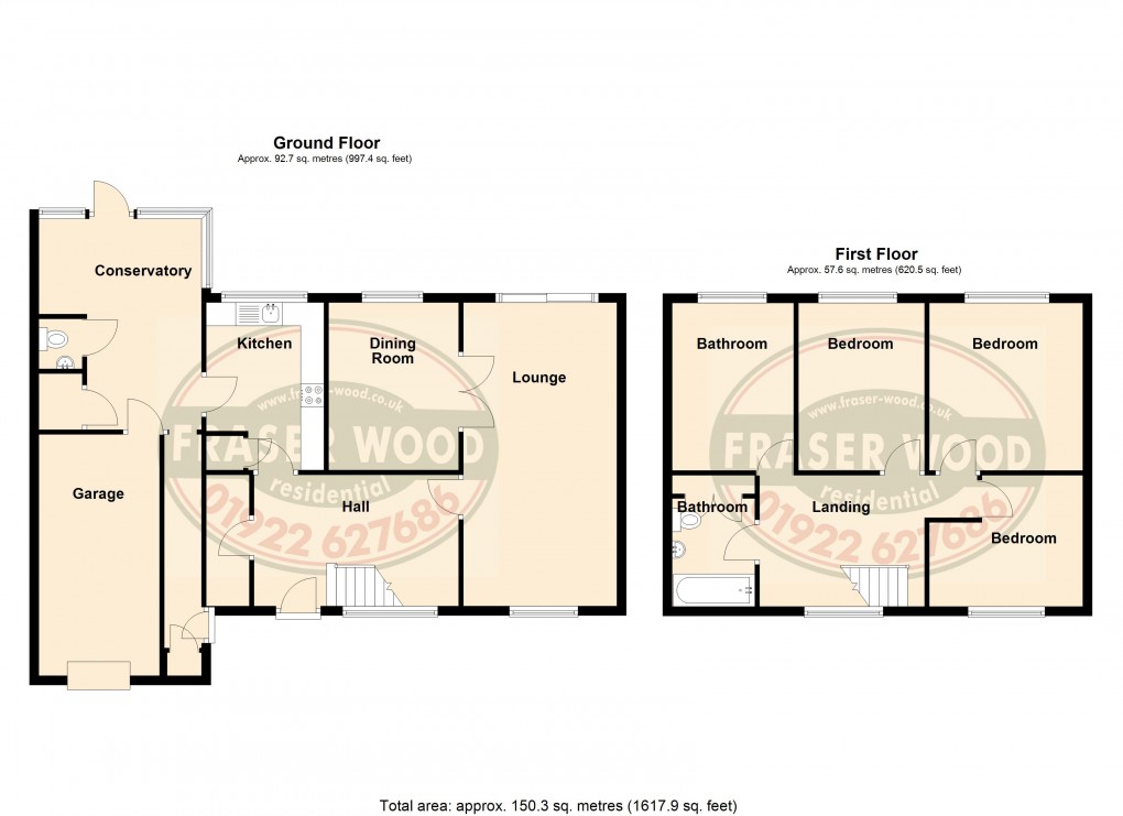 Floorplan for Lake Avenue, Walsall, West Midlands