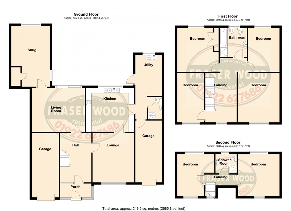 Floorplan for Gloucester Road, Walsall, West Midlands