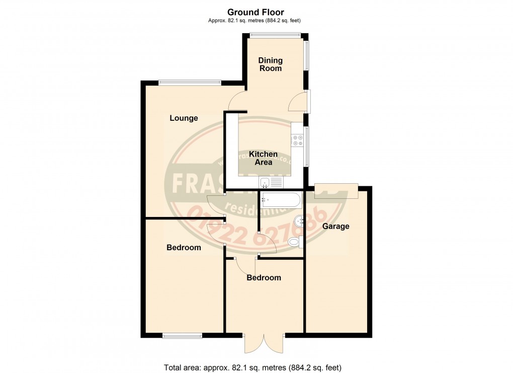 Floorplan for Great Wyrley, Walsall, Staffordshire