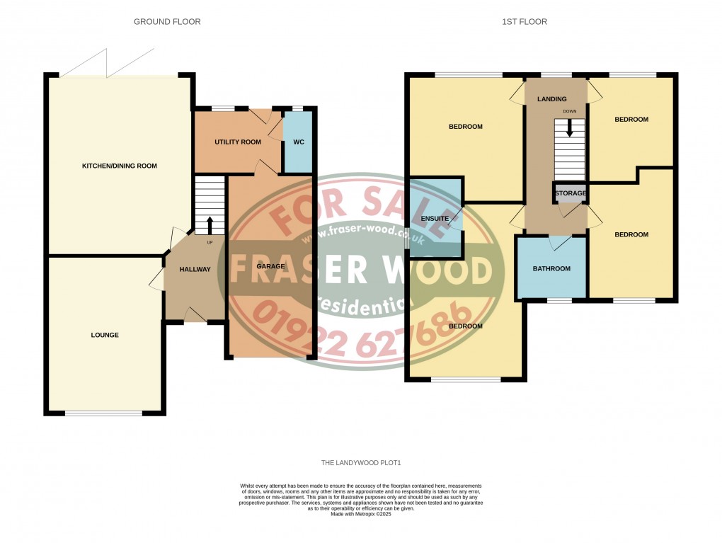 Floorplan for Whittington Grove, Bloxwich