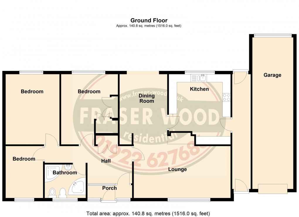 Floorplan for Lake Close, Walsall, West Midlands
