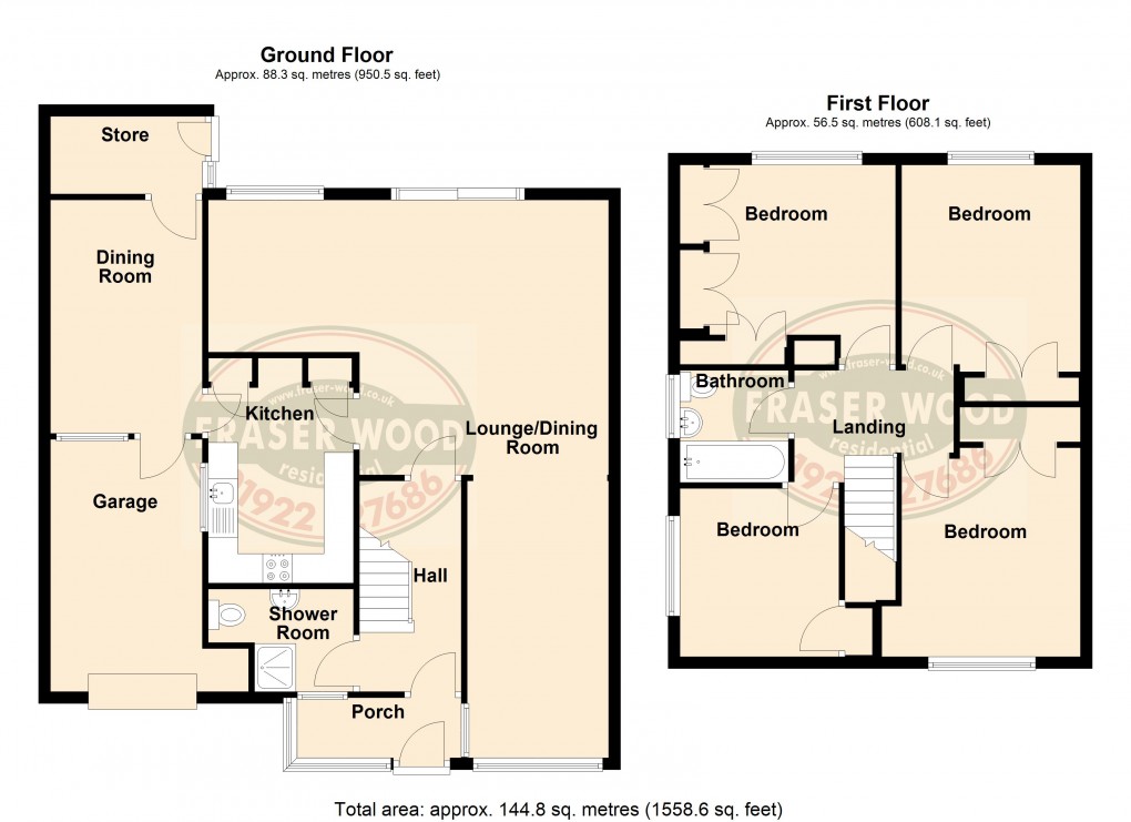 Floorplan for Ravensdale Gardens, Walsall, West Midlands