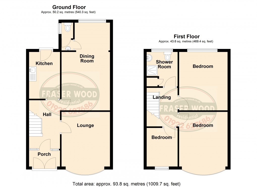 Floorplan for Darlaston, Wednesbury, West Midlands