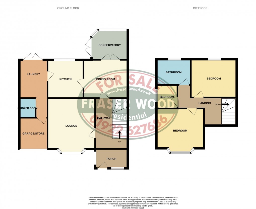 Floorplan for Bloxwich, Walsall, West Midlands