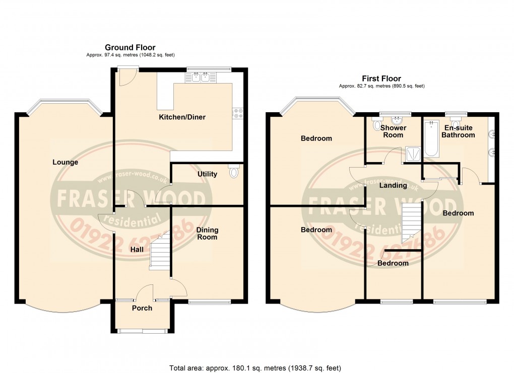 Floorplan for Bescot Crescent, Walsall, West Midlands