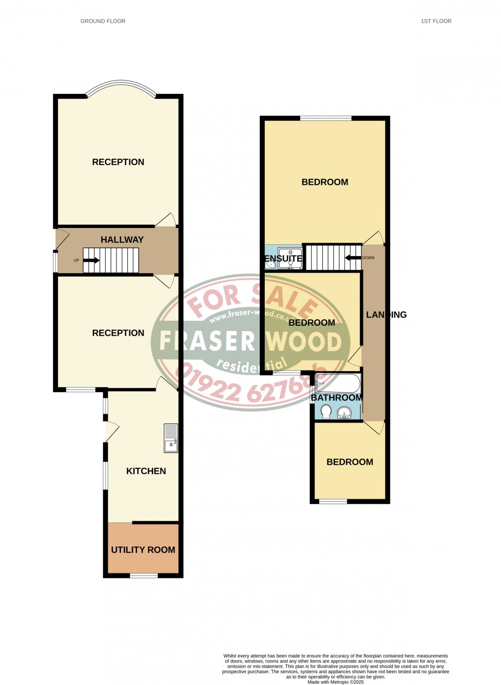 Floorplan for Princes Avenue, Walsall, West Midlands
