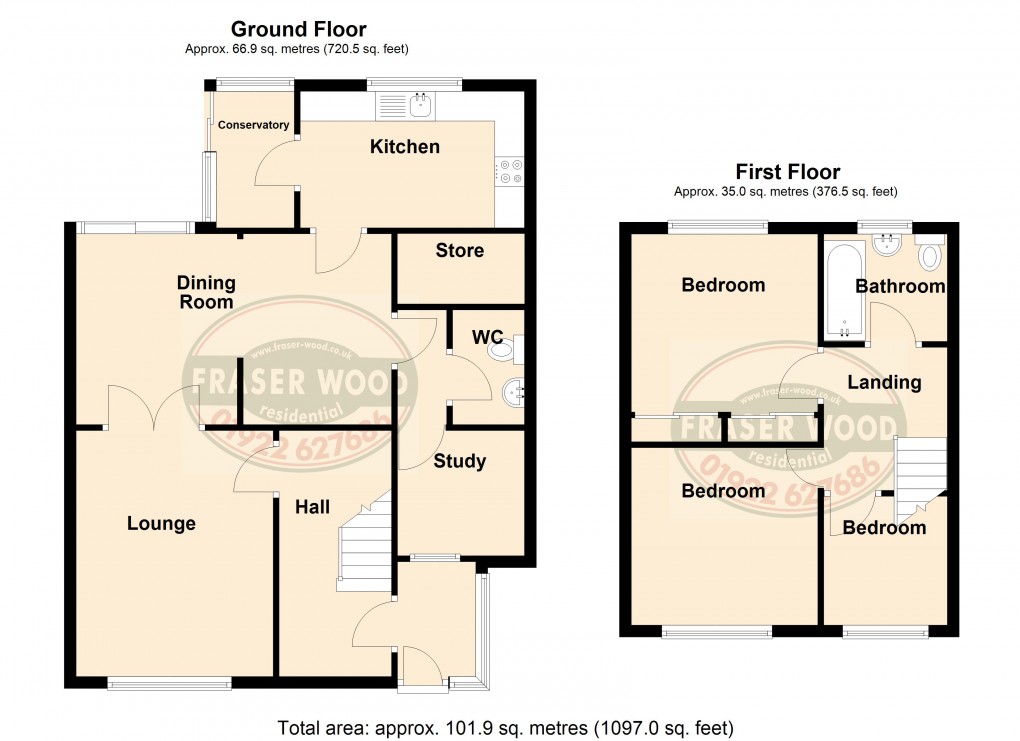 Floorplan for Rushall, Walsall, West Midlands