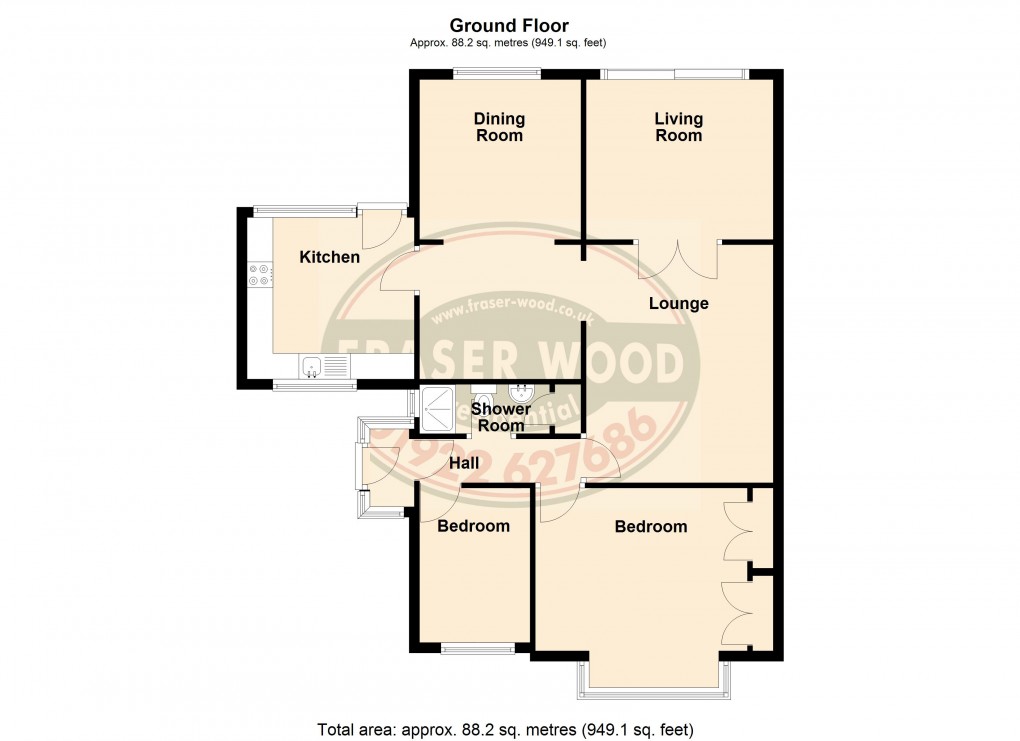 Floorplan for Orchard Hills, Walsall, West Midlands