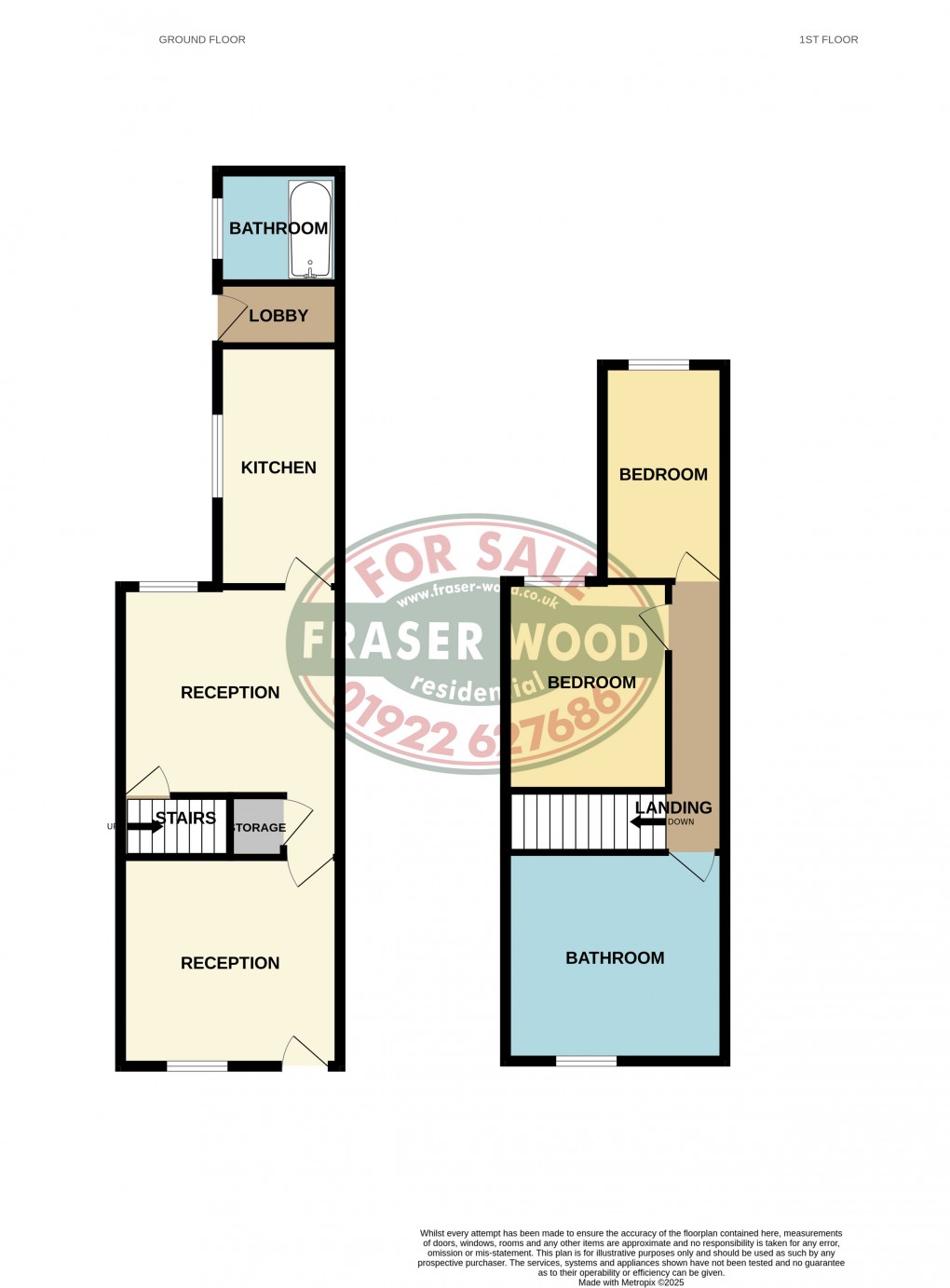 Floorplan for Dalkeith Street, Walsall, West Midlands