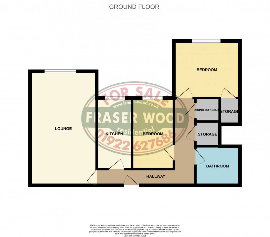 Floorplan for Mellish Road, Walsall, West Midlands