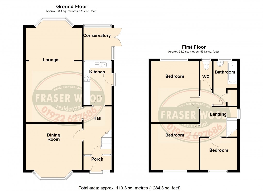 Floorplan for Birmingham Road, Walsall, West Midlands