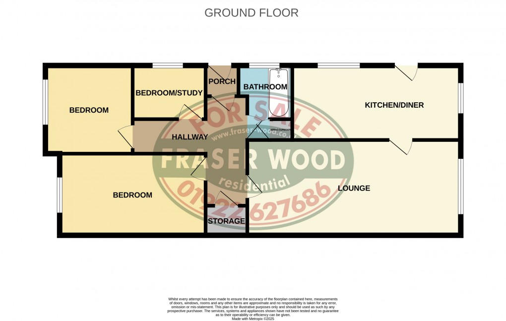 Floorplan for Great Wyrley, Walsall, Staffordshire