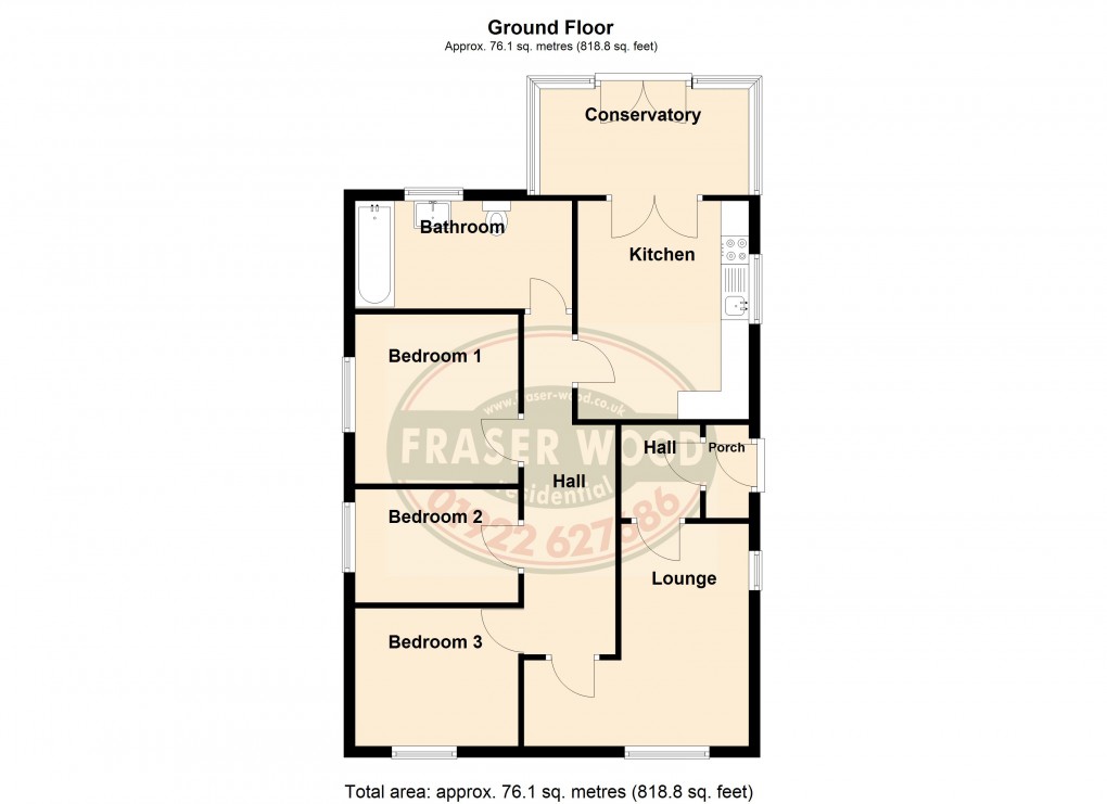 Floorplan for Brownhills, Walsall, West Midlands