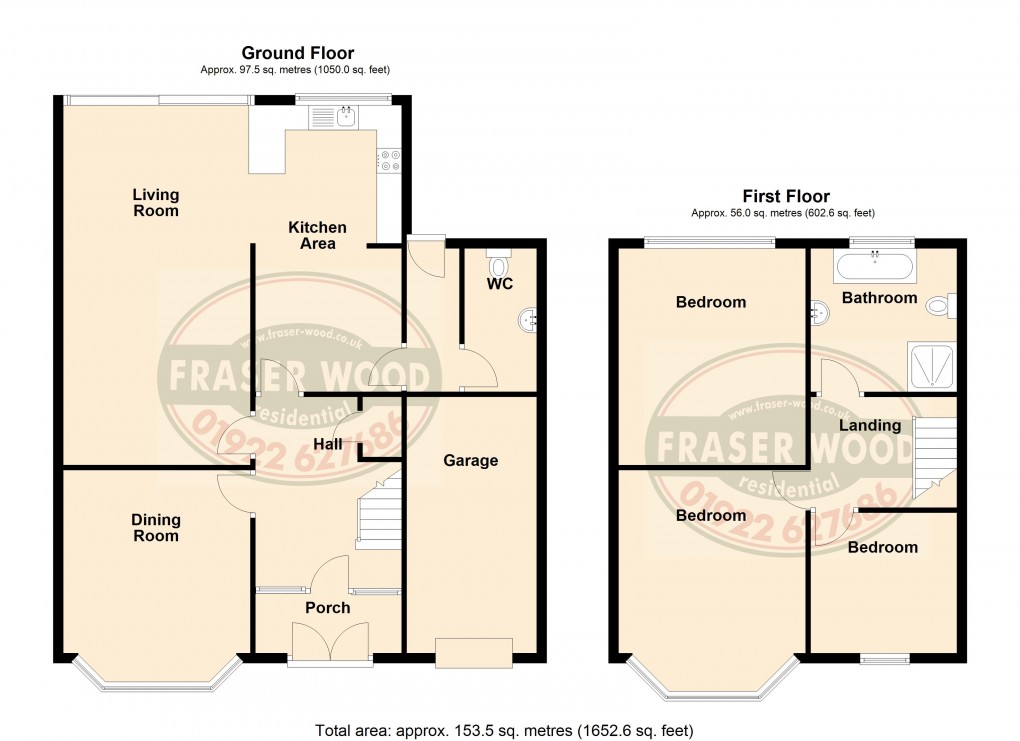 Floorplan for Buchanan Road, Walsall, West Midlands