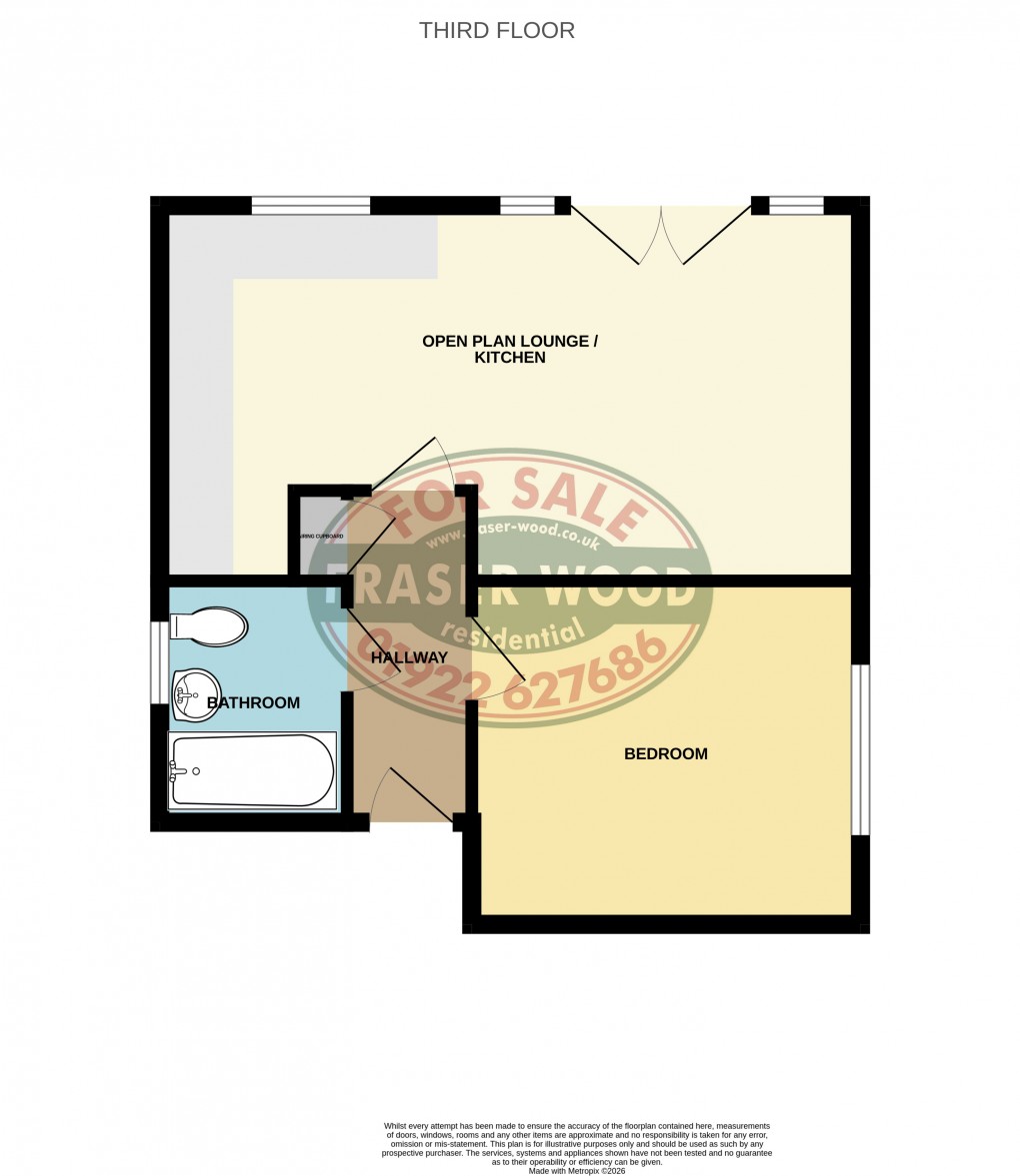 Floorplan for Terret Close, Walsall, West Midlands