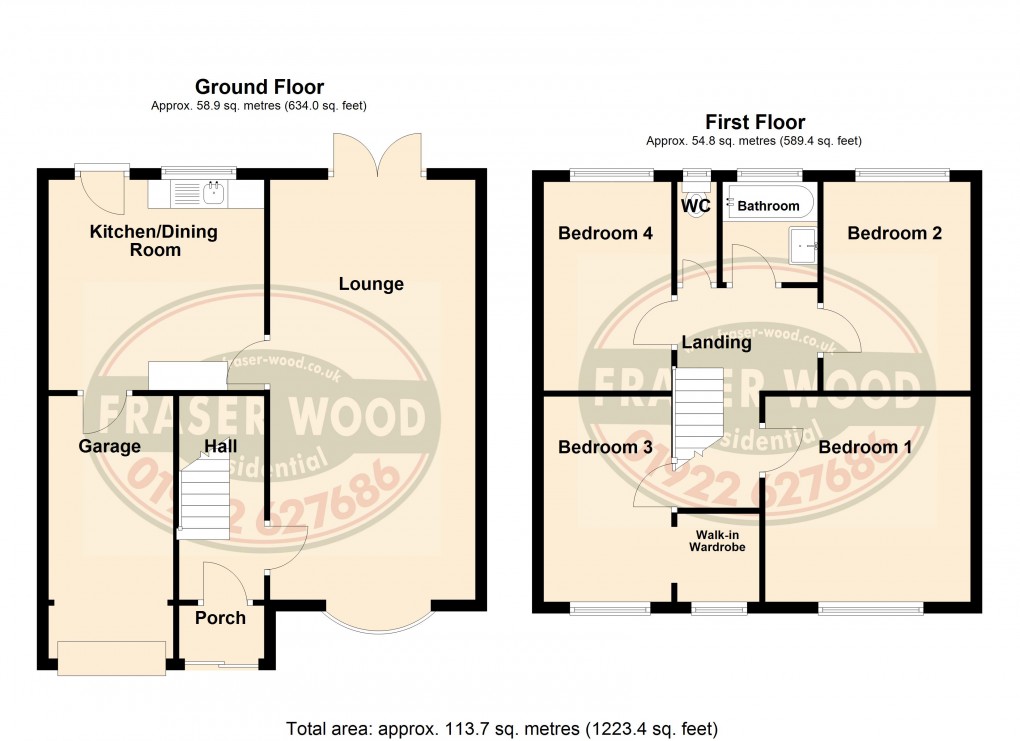 Floorplan for Birch Tree Hollow, Willenhall, West Midlands