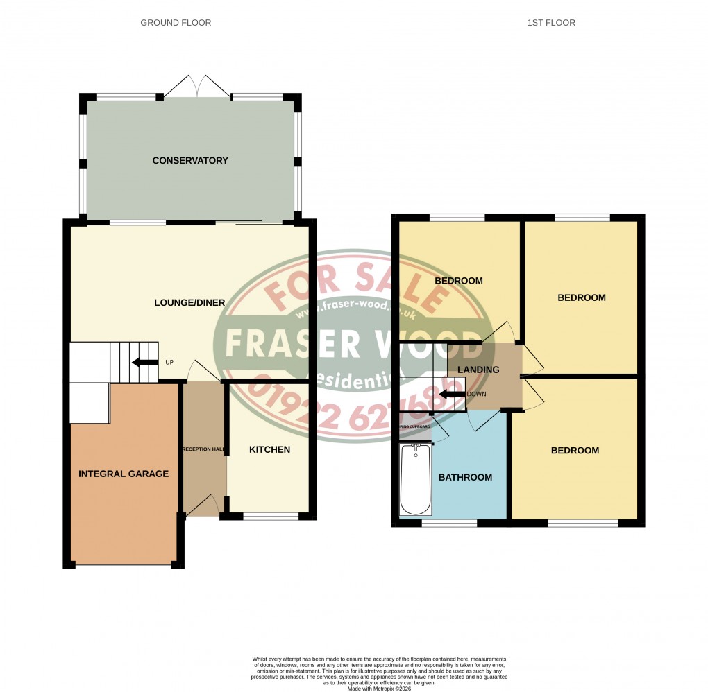 Floorplan for Glaisedale Grove, Willenhall, West Midlands