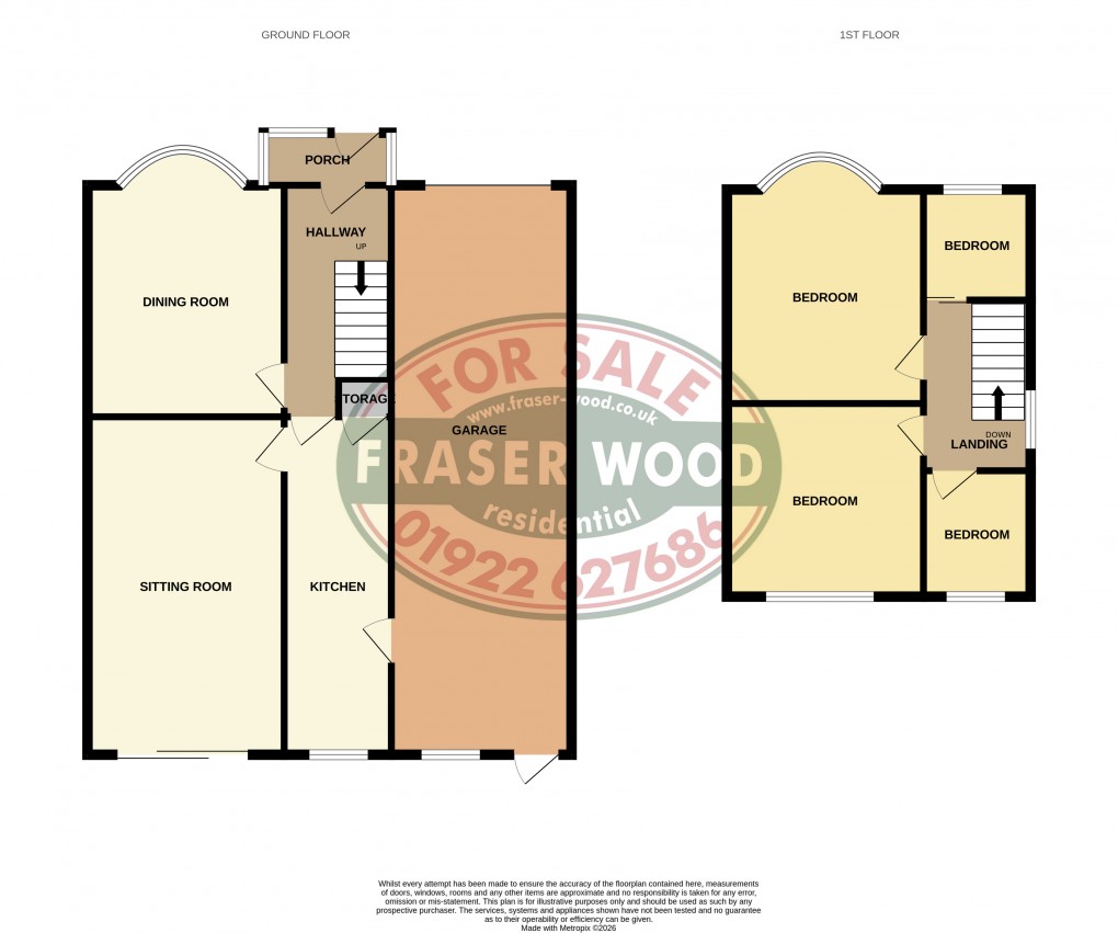 Floorplan for Rushall, Walsall, West Midlands