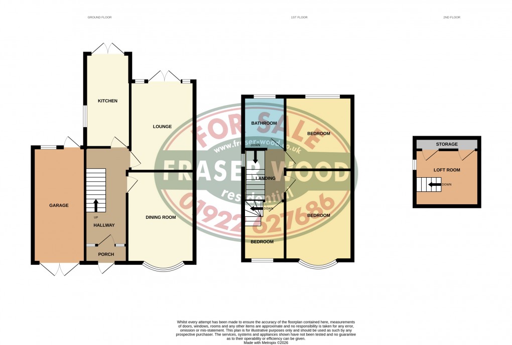 Floorplan for Bloxwich, Walsall, West Midlands