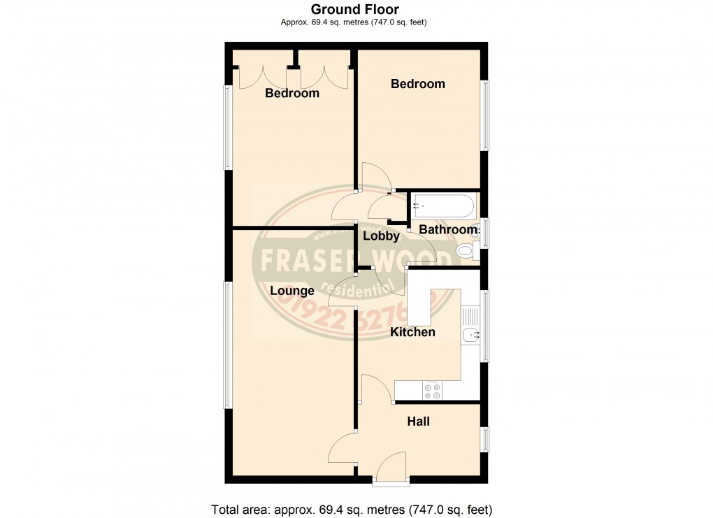 Floorplan for Shenstone, Lichfield, Staffordshire