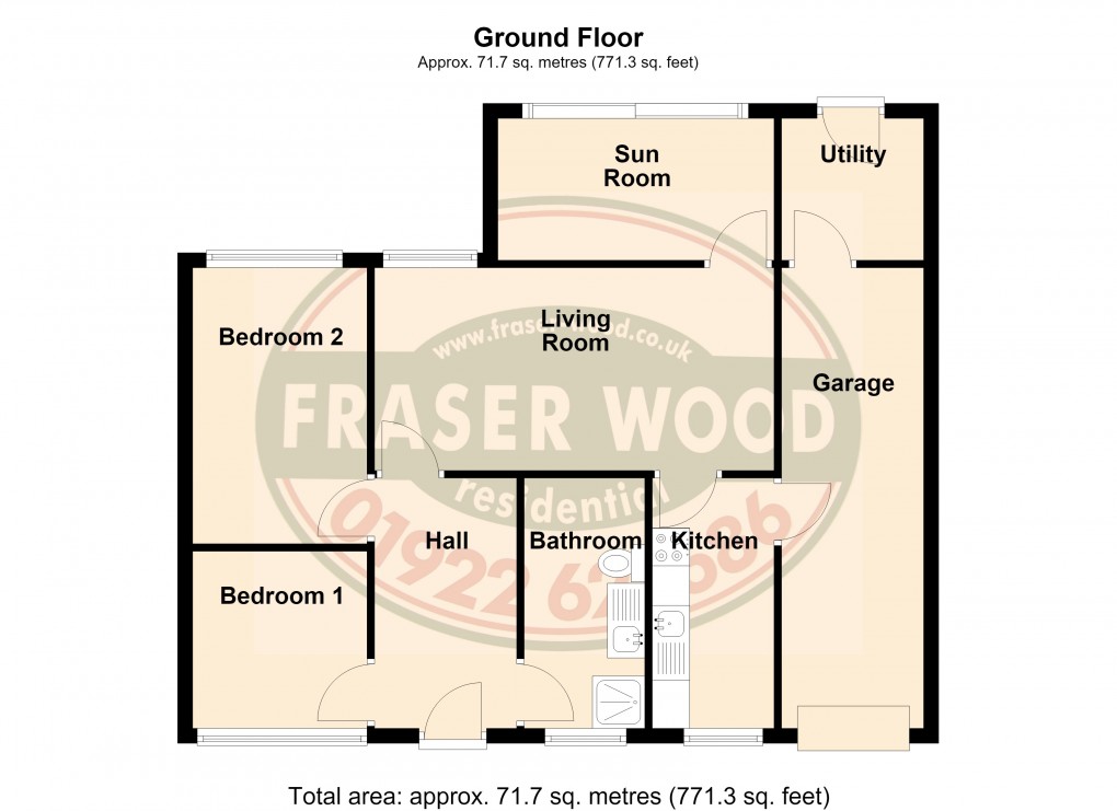 Floorplan for Summer Hayes, Willenhall, West Midlands