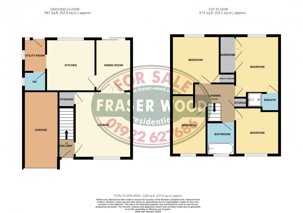 Floorplan for Thornbury Road, Walsall, West Midlands