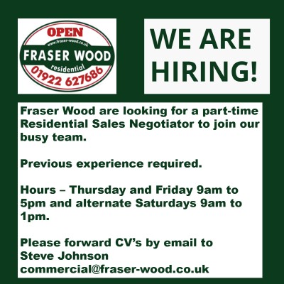 Fraser Wood are hiring 